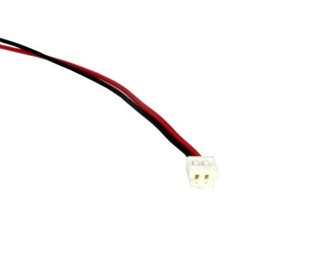 Plug with wires ELCO8283-2P AWG26/20 red/blk