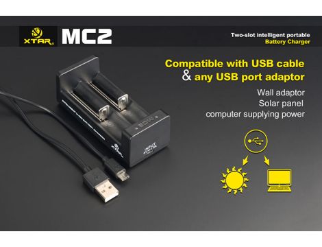 Charger XTAR MC2-C for 18650/26650 USB Li-Ion 2 chanels - 5