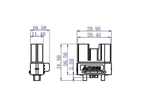 Amass AS120-F connector - 16