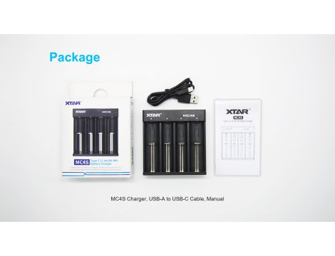 Charger XTAR MC4S for 18650/26650 USB Li-ION/Ni-MH 4 channels - 15