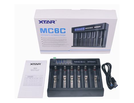 Charger XTAR MC6C 18650/32650 Li-ION/Ni-MH - 7