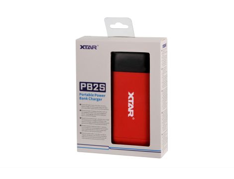 Portable Power Bank Charger XTAR PB2S RED 18650/21700 - 5