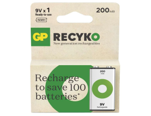 GP Recyko New 6F22/9V 200mAh Series 8,4V