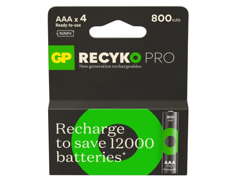 Rechargeable battery R03 800mAh GP ReCyko PRO